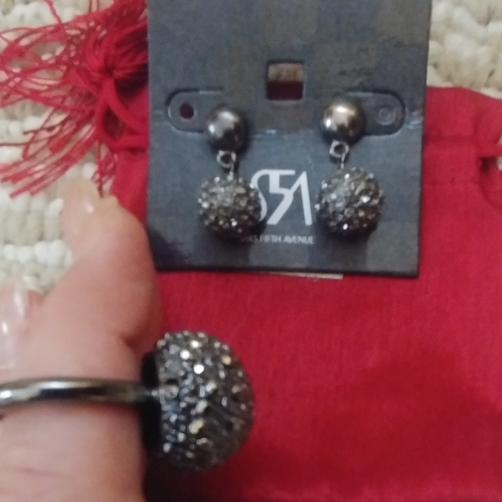 NWT Saks 5th Ave Ring and Earrings